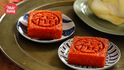 Công thức Xôi Gấc và Nhân Đậu Xanh chuẩn vị Tết cho mâm cúng giao thừa